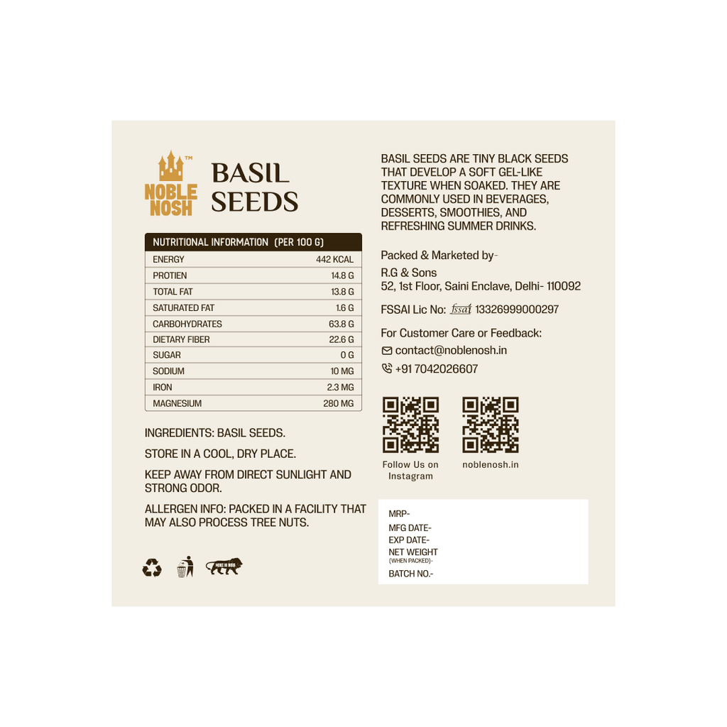 Basil Seeds- 300g
