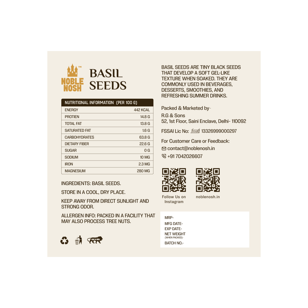 Basil Seeds- 300g