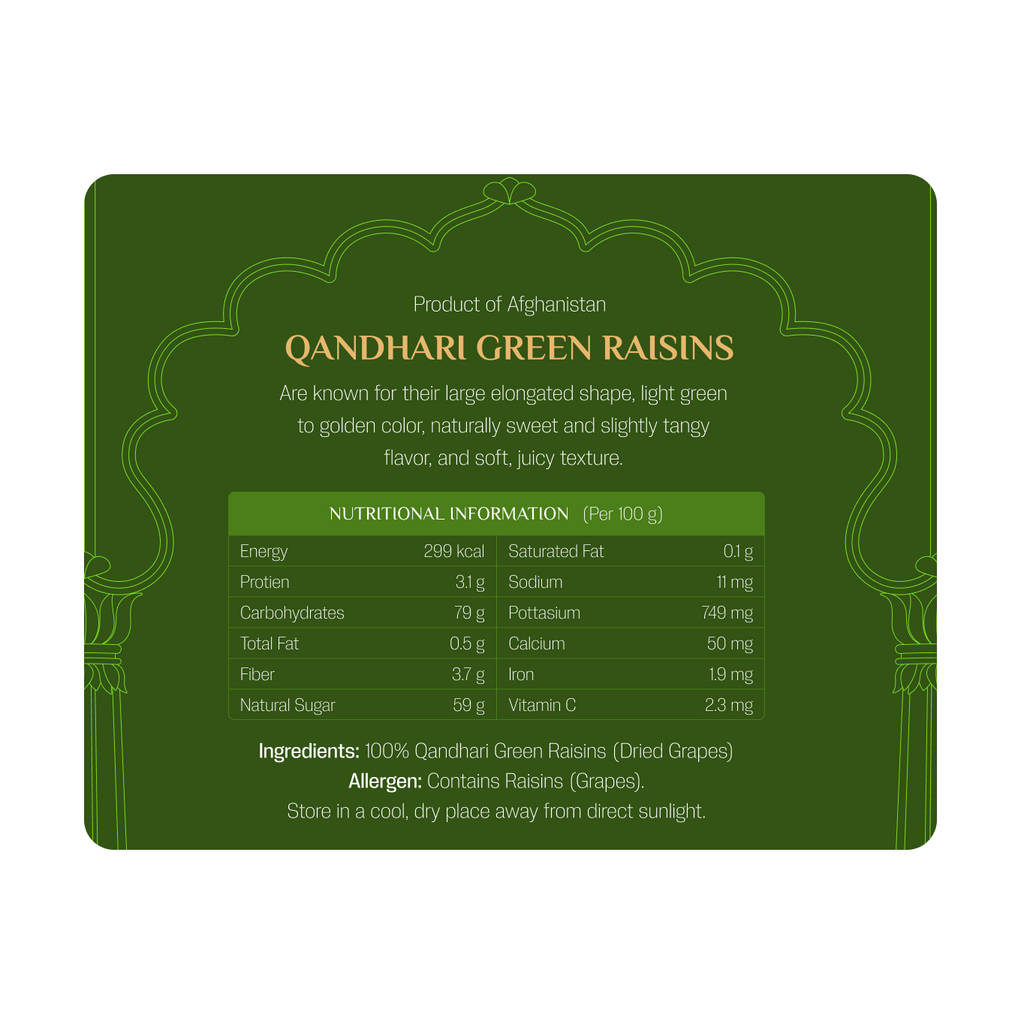Qandhari Green Raisins