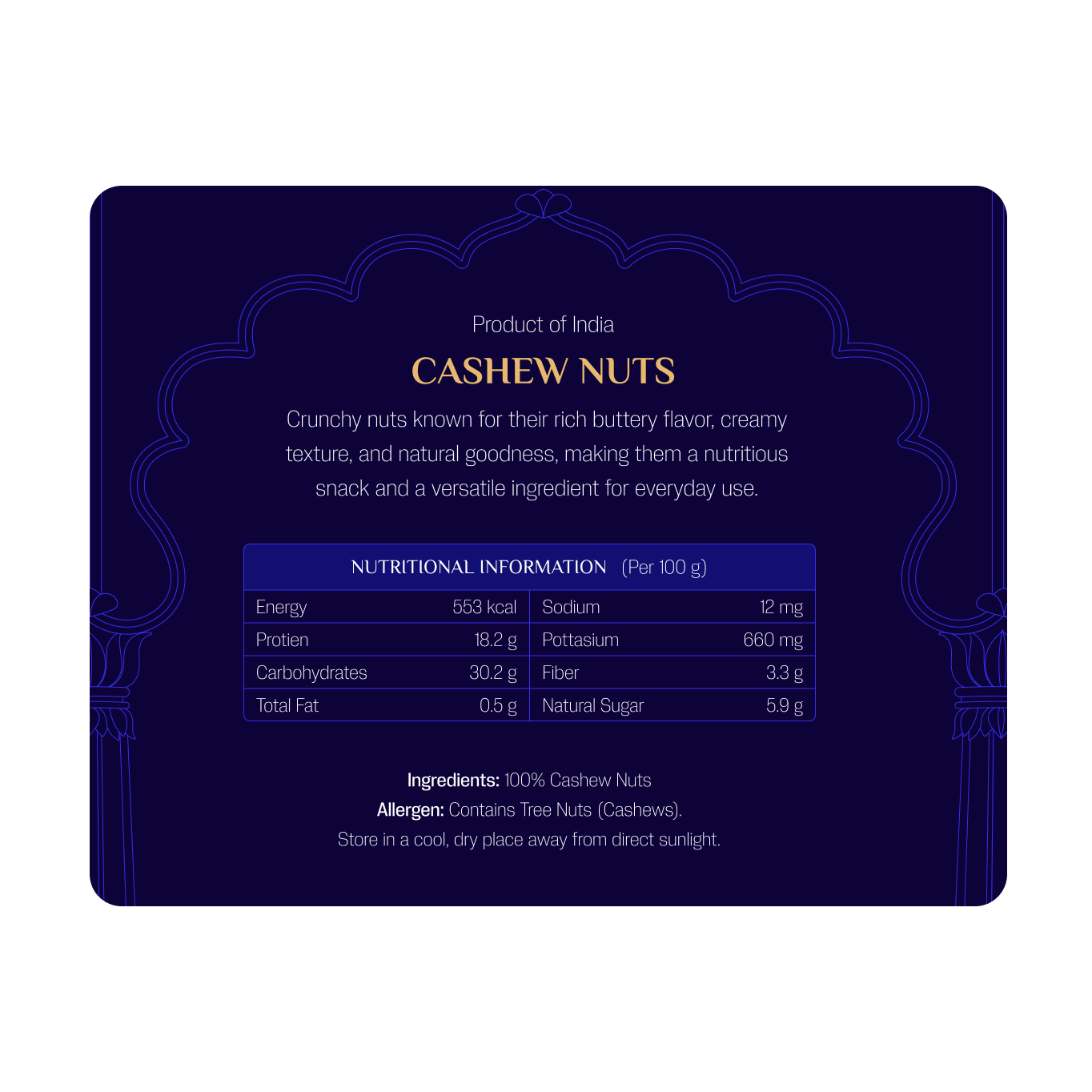Whole Cashew Nuts