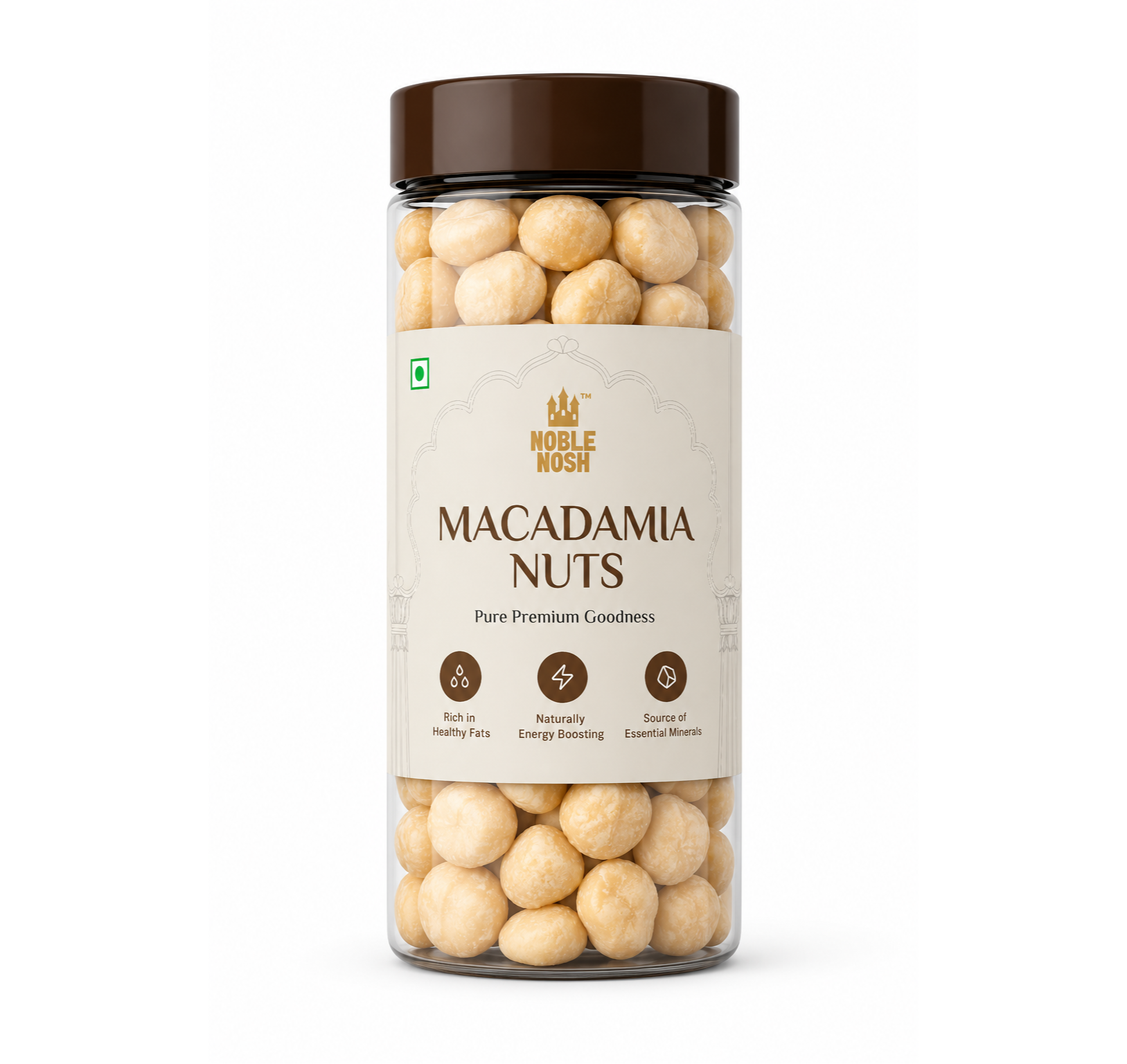 Macadamia Nuts – Premium Dried Nuts (250g Jar)