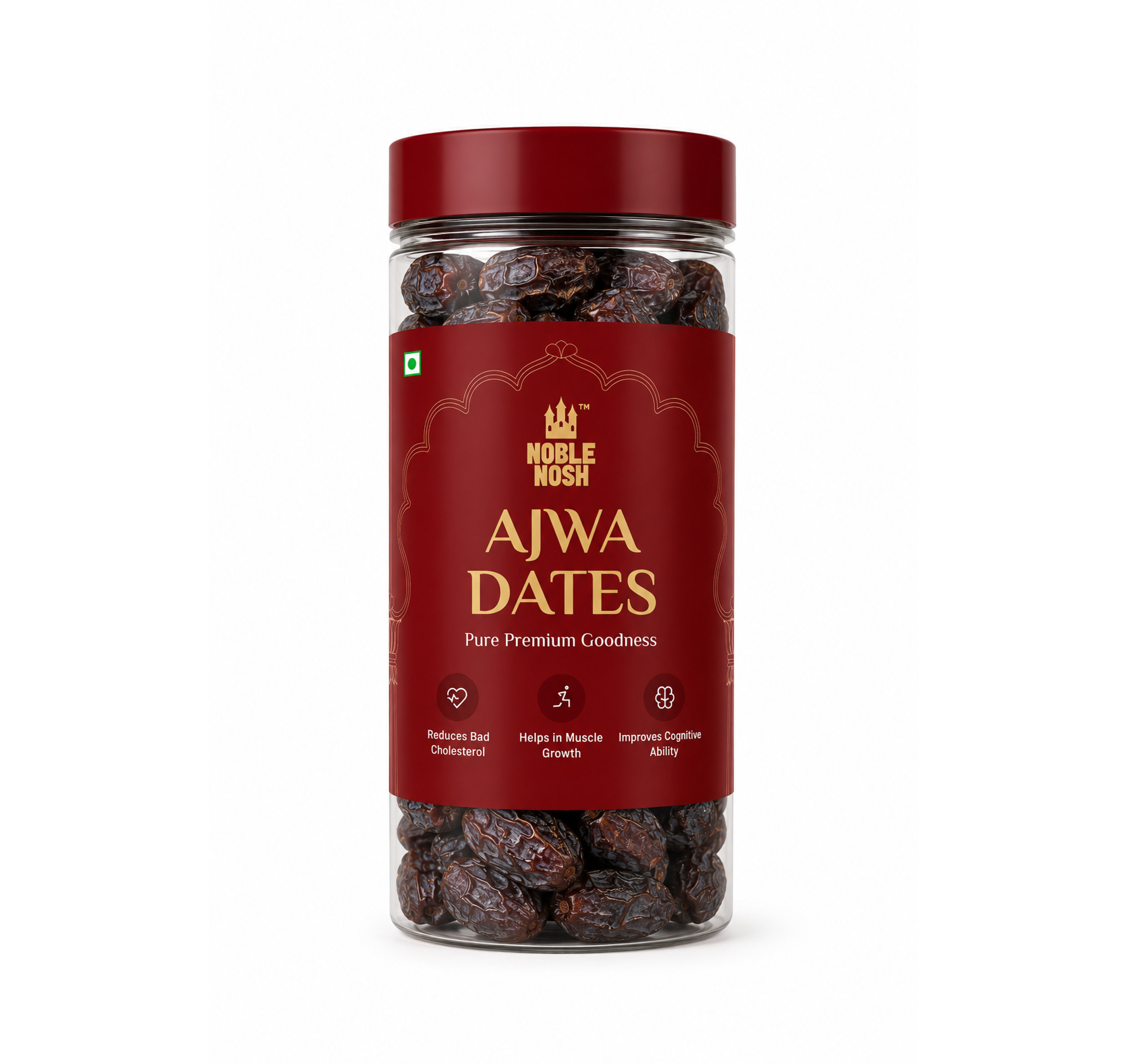 Ajwa Dates – Premium Dates (500g Jar)