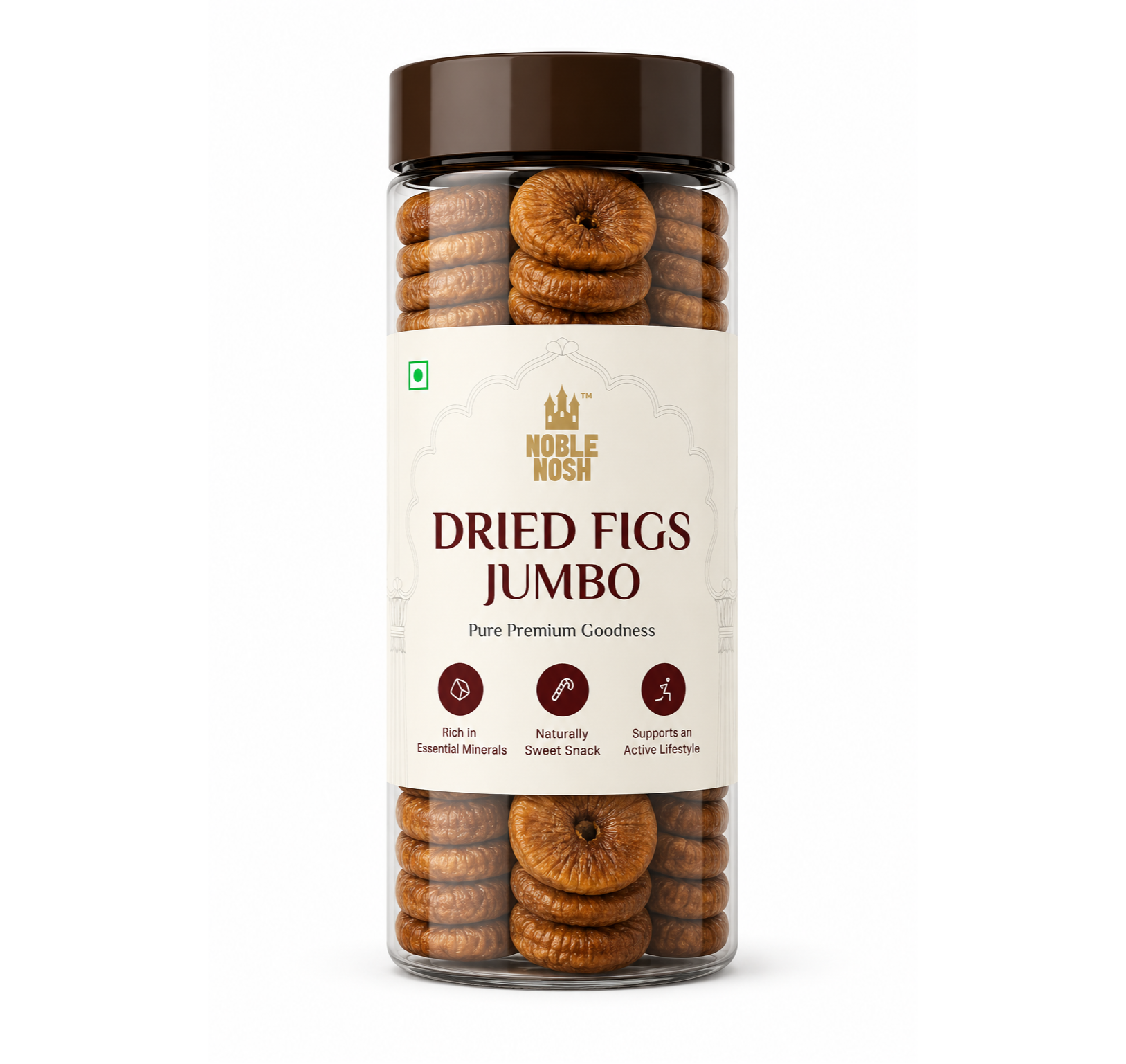 Dried Figs Jumbo – Premium Dry Figs (500g Pouch)