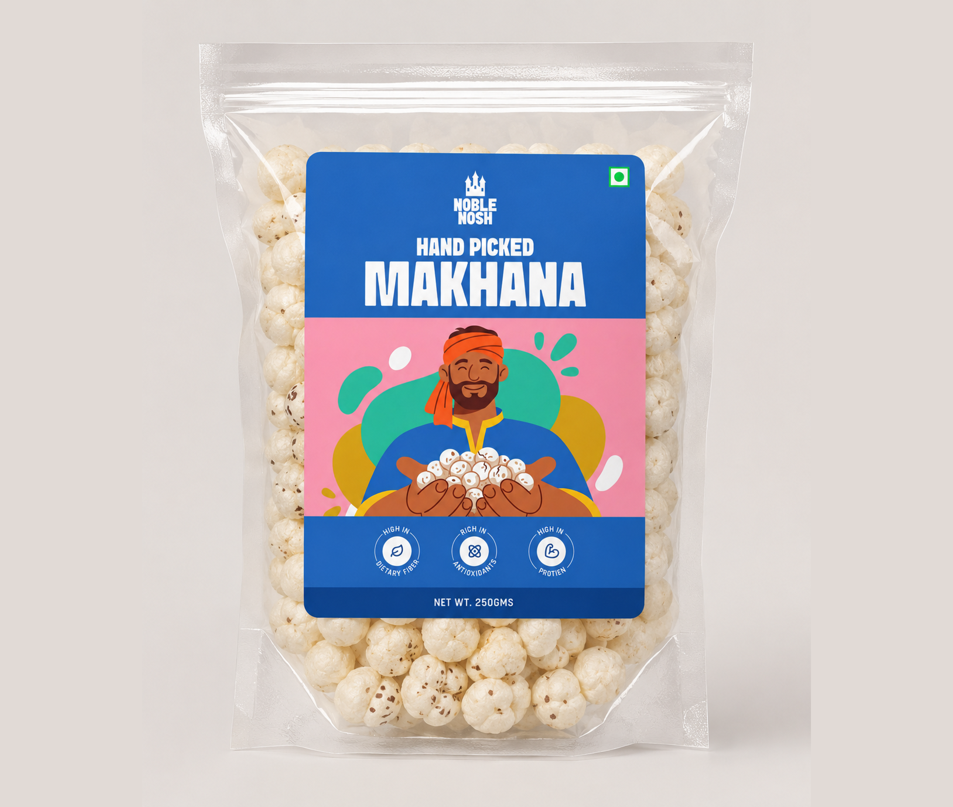 Handpicked Makhana – Premium Fox Nuts (250g Pouch)