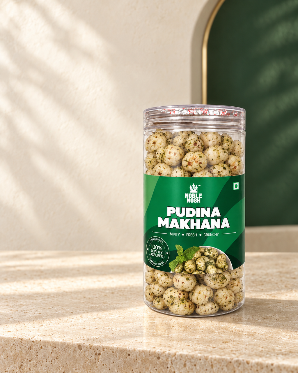 Noble Nosh Pudina Makhana 75 g — lifestyle product photo