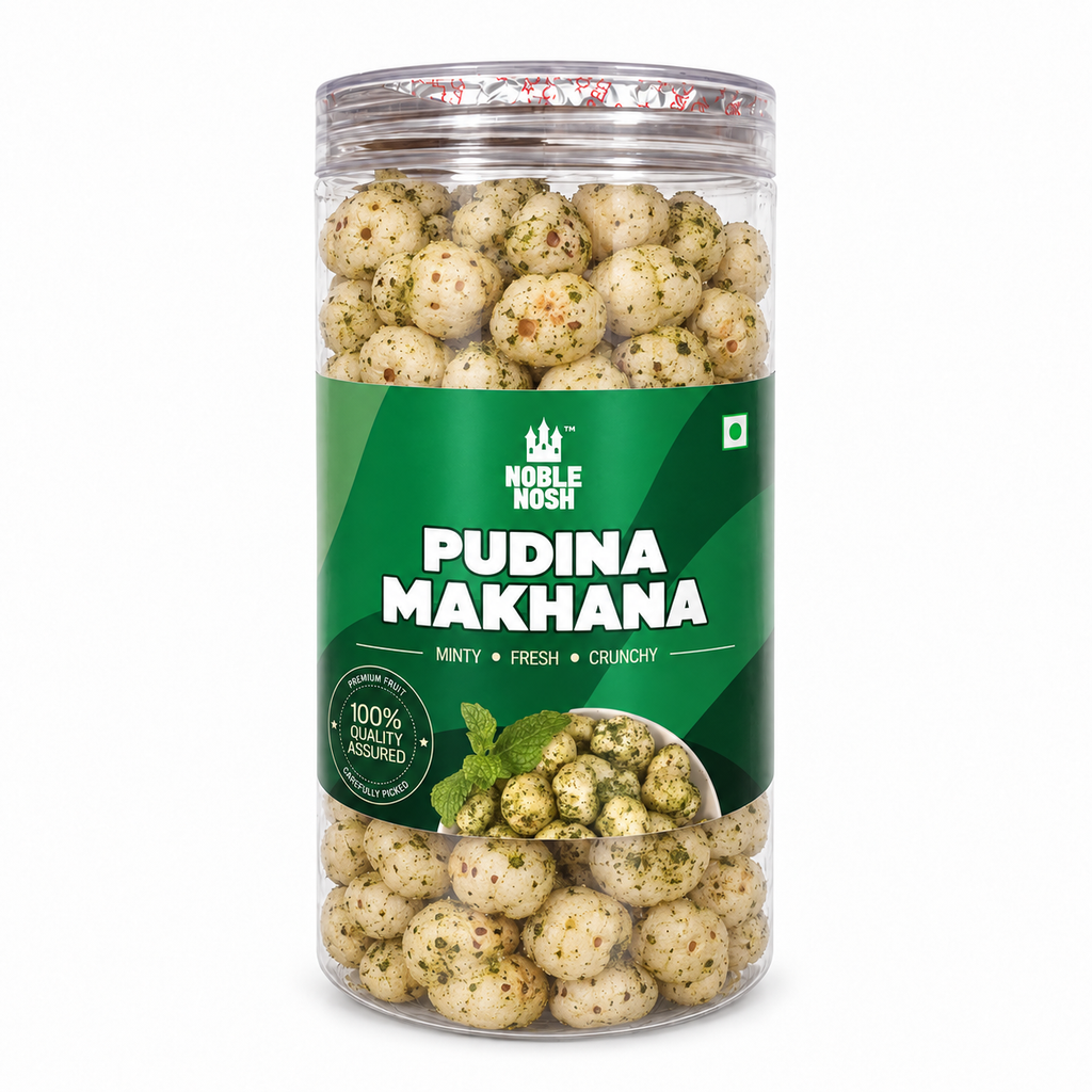 Noble Nosh Pudina Makhana 75 g — jar on white background